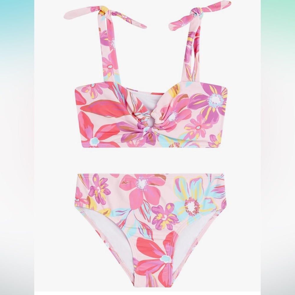 NWT, Kanu Surf Girls Nellie Beach Sport UPF 50+ Sweetheart Bikini, size 8